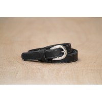 CEINTURE CUIR NOIR | La fine